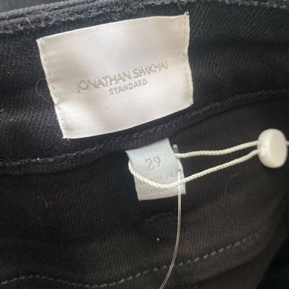 Jonathan Simkhai Amelia cut out black jeans coated pants Standard NWT 29 - Picture 12 of 12